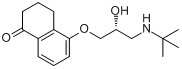 布诺洛尔;5-[(2R)-3-(叔丁基氨基)-2-羟基丙氧基]-3,4-二氢-2H-萘-1-酮分子式结构图