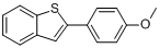 2-(4-甲氧基苯基)苯并噻吩分子式结构图
