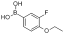 4-乙氧基-3-氟苯基硼酸分子式结构图