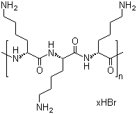 多聚-D-赖氨酸氢溴酸盐分子式结构图