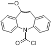 10-甲氧基亚氨基芪-5-甲酰氯;10-甲氧基-5H-二苯并(b,f)氮杂卓-5-甲酰氯分子式结构图