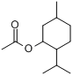 乙酸薄荷酯;5-甲基-2-(1-甲基乙基)环己醇乙酸酯分子式结构图