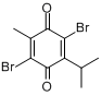 2,5-二溴-6-异丙基-3-甲基-1,4-苯醌分子式结构图