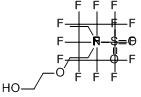 2-[乙基[(十七氟辛基)磺酰]氨基]乙醇聚氧乙烯醚;2-[乙基[(十七氟辛基)磺酰]氨基]乙醇聚乙二醇醚分子式结构图