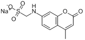 香豆素175;[(4-甲基-2-氧代苯并吡喃-7-基)氨基]甲烷磺酸钠分子式结构图