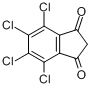 4,5,6,7-四氯茚满-1,3-二酮分子式结构图