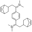 1,4-二[二甲基[2-(5-降冰片烯]硅基]苯分子式结构图