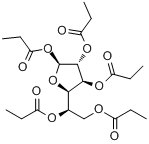 1,2,3,5,6-五-O-丙酰-D-呋喃葡萄糖分子式结构图