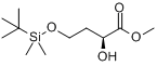 (S)-(?)-4-(叔丁基二甲基硅氧基)-2-羟基丁烯酸甲酯分子式结构图