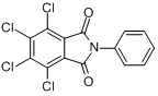 N-苯基四氯邻苯二甲酰亚胺分子式结构图