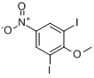 1,3-二碘-2-甲氧基-5-硝基苯分子式结构图