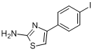 4-(4-碘苯基)-1,3-噻唑-2-胺分子式结构图