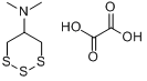杀虫环草酸盐;N,N-二甲基-1,2,3-三硫杂环已烷-5-胺草酸盐分子式结构图