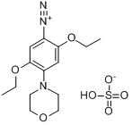 2,5-二乙氧基-4-(4-吗啉基)重氮苯硫酸盐分子式结构图