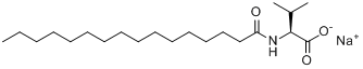 N-十六碳酰基-L-缬氨酸钠分子式结构图