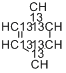 苯-13C6分子式结构图