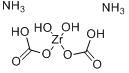 三羰基羟基锆酸三铵;三碳酸羟基锆铵分子式结构图