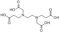 乙二胺-N,N-乙二酸-N,N-二丙酸分子式结构图