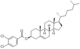 胆甾烯基3,4-二氯苯甲酸酯;胆甾醇3,4-二氯苯甲酸酯分子式结构图