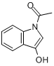 N-乙酰基-3-羟基吲哚分子式结构图