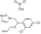 抑霉唑硝酸盐;1-(2-(2,4-二氯苯基)-2-(2-烯丙氧基)乙基)-1H-咪唑硝酸盐分子式结构图