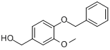 4-苄氧基-3-甲氧基苯甲醇分子式结构图