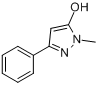 1-甲基-3-苯基-1H-吡唑-5-醇;2,4-二氢-2-甲基-5-苯基-3H-吡唑-3-酮分子式结构图