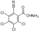3,4,5,6-四氯-2-氰基苯甲酸胺盐分子式结构图