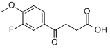 3-(3-氟-4-甲氧基苯甲酰)丙酸分子式结构图