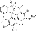 溴百里酚蓝钠盐;溴百里香酚蓝钠盐;溴麝香草酚蓝钠盐分子式结构图