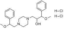 盐酸齐培丙醇;齐培丙醇盐酸盐;alpha-(甲氧基苄基)-4-(2-甲氧基苯乙基)哌嗪-1-乙醇二盐酸盐分子式结构图