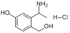 2-氨基-1-(4-羟基苯基)-1-丙醇盐酸盐分子式结构图