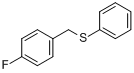 4-氟代苄基-硫苯分子式结构图