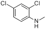 2,4-二氯-N-甲基苯胺分子式结构图