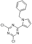 2-(1-苄基-1H-吡咯-2-基)-4,6-二氯-1,3,5-三嗪分子式结构图