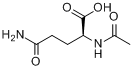 N-乙酰-L-谷氨酰胺分子式结构图
