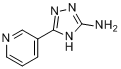 5-(吡啶-3-基)-4H-1,2,4-三唑-3-胺分子式结构图