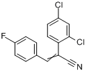 E-ALPHA-(2 4-DICHLOROPHENYL)-4-FLUOROCI&分子式结构图