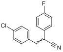 E)-4-CHLORO-ALPHA-(4-FLUOROPHENYL)CINN&分子式结构图