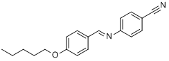 4-(戊氧基)苯亚甲基-4-氰基苯胺分子式结构图