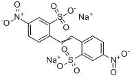 4,4-二硝基二苯乙烯-2,2-二磺酸双钠盐分子式结构图