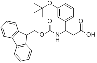 3-N-FMOC-氨基-3-(3-叔丁氧基苯)丙酸分子式结构图