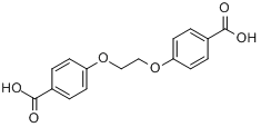 乙二醇双(对羧基苯)醚分子式结构图