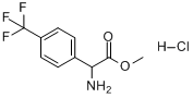 2-氨基-2-[4-(三氟甲基)苯基]乙酸甲酯盐酸盐分子式结构图