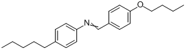 4-正丁氧基苄基-4-戊苯胺分子式结构图