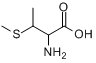 2-氨基-3-(甲硫基)丁酸分子式结构图