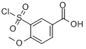 3-氯磺酰基-4-甲氧基苯甲酸; 3-磺酰氯-4-甲氧基苯甲酸分子式结构图