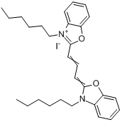 3,3′-二己基含氧碳菁碘代物分子式结构图