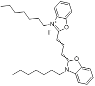 3,3′-二庚基氧化碳菁碘化物分子式结构图