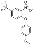 4-[4-(甲硫基)苯氧基]-3-硝基三氟甲苯分子式结构图